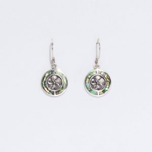 Shell & Silver Earrings - Frangipani - Abalone