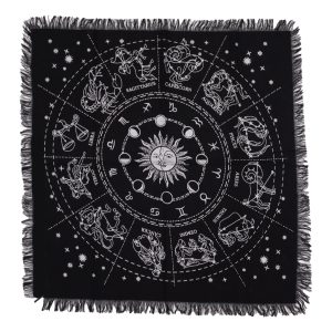 Esoteric Fringed Altar Cloth - Horoscope