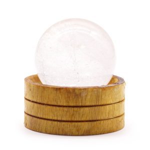 Gemstone Sphere 50mm - Clear Quartz with Stand