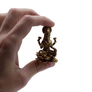Brass Miniature Gods - Laxmi (52gms)  - 49mm